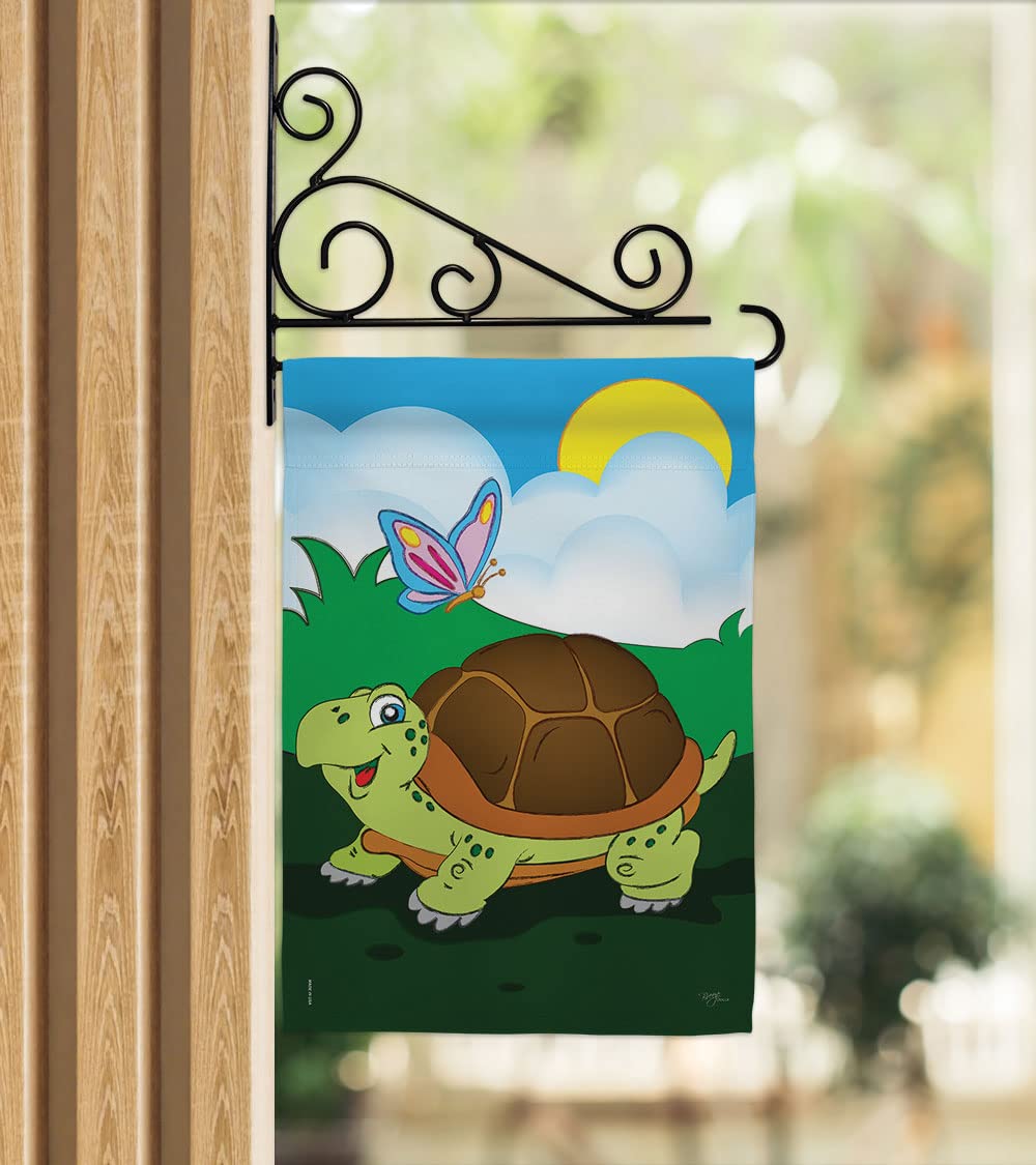 Turtle Garden Flag Set - Double-Sided Animal Decor for Yard & Home