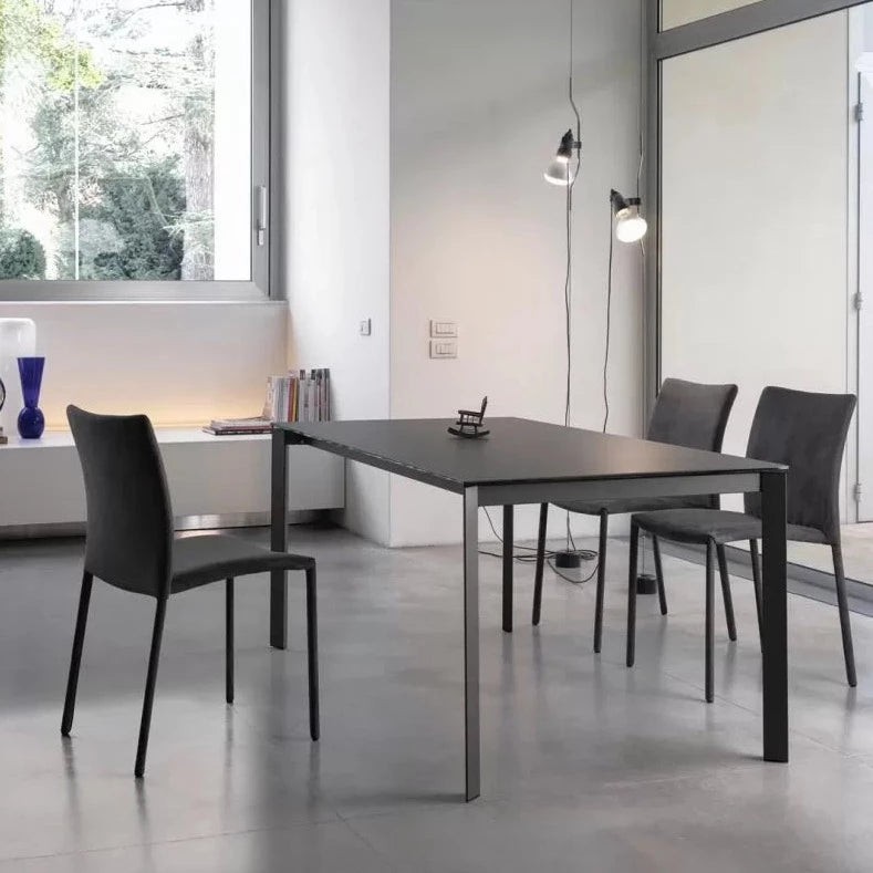 Dublino Extendable Dining Table - Elegant Marble & Ceramic Finish | Perfect for Small Spaces, Dinner Parties & Modern Home Decor