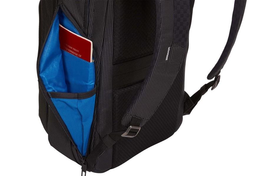 Thule Crossover 2 30L Laptop Backpack for Men & Women - Durable Water-Resistant Business Travel Backpack with Laptop Compartment - Perfect for Commuting, Work, School & Outdoor Adventures (Black)