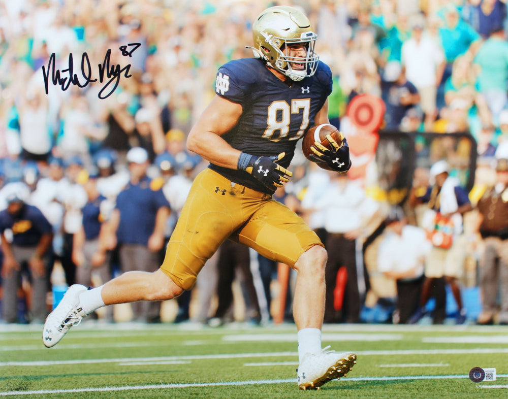 Michael Mayer Autographed Notre Dame Fighting Irish Football 16x20 Photo - Signed Memorabilia for Sports Fans & Collectors - Perfect for Man Cave, Game Room, or Office Decor
