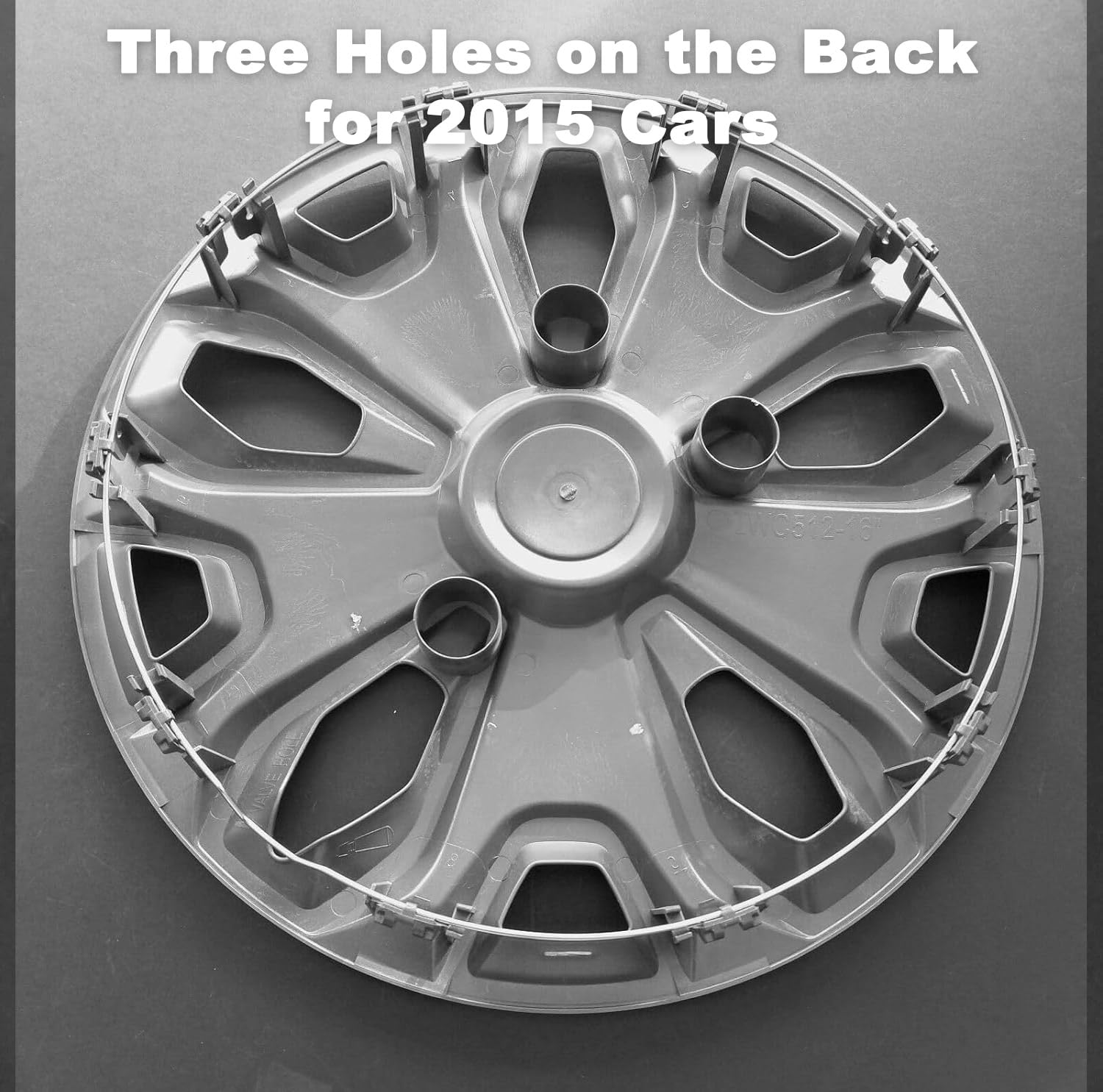 16-Inch Universal Wheel Covers Hubcaps Set - Compatible with 2015-2024 Car Models - Durable Aftermarket Replacement for OEM Hubcaps - Perfect for Daily Commuting, Road Trips & Vehicle Protection
