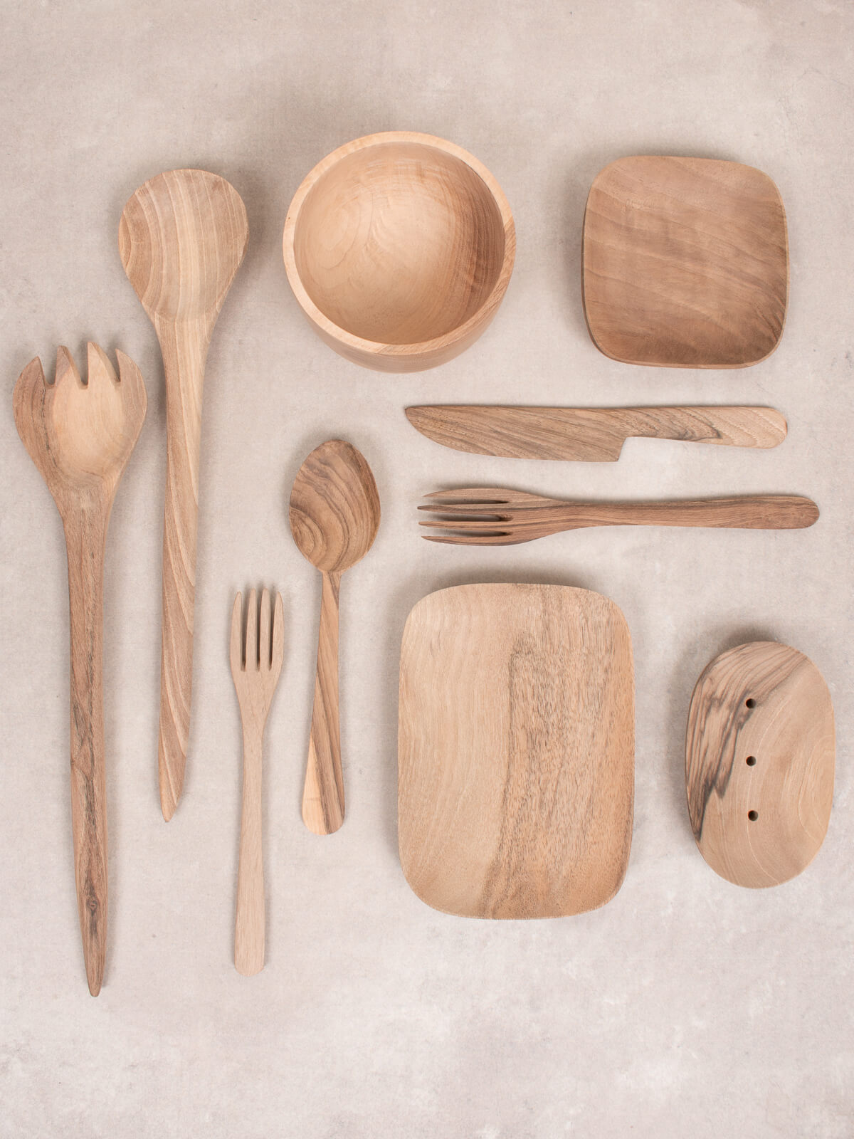 Premium Walnut Wood Salad Servers Set - Handcrafted Eco-Friendly Wooden Serving Utensils for Healthy Eating & Entertaining - Perfect for Dinner Parties, Picnics, and Family Gatherings