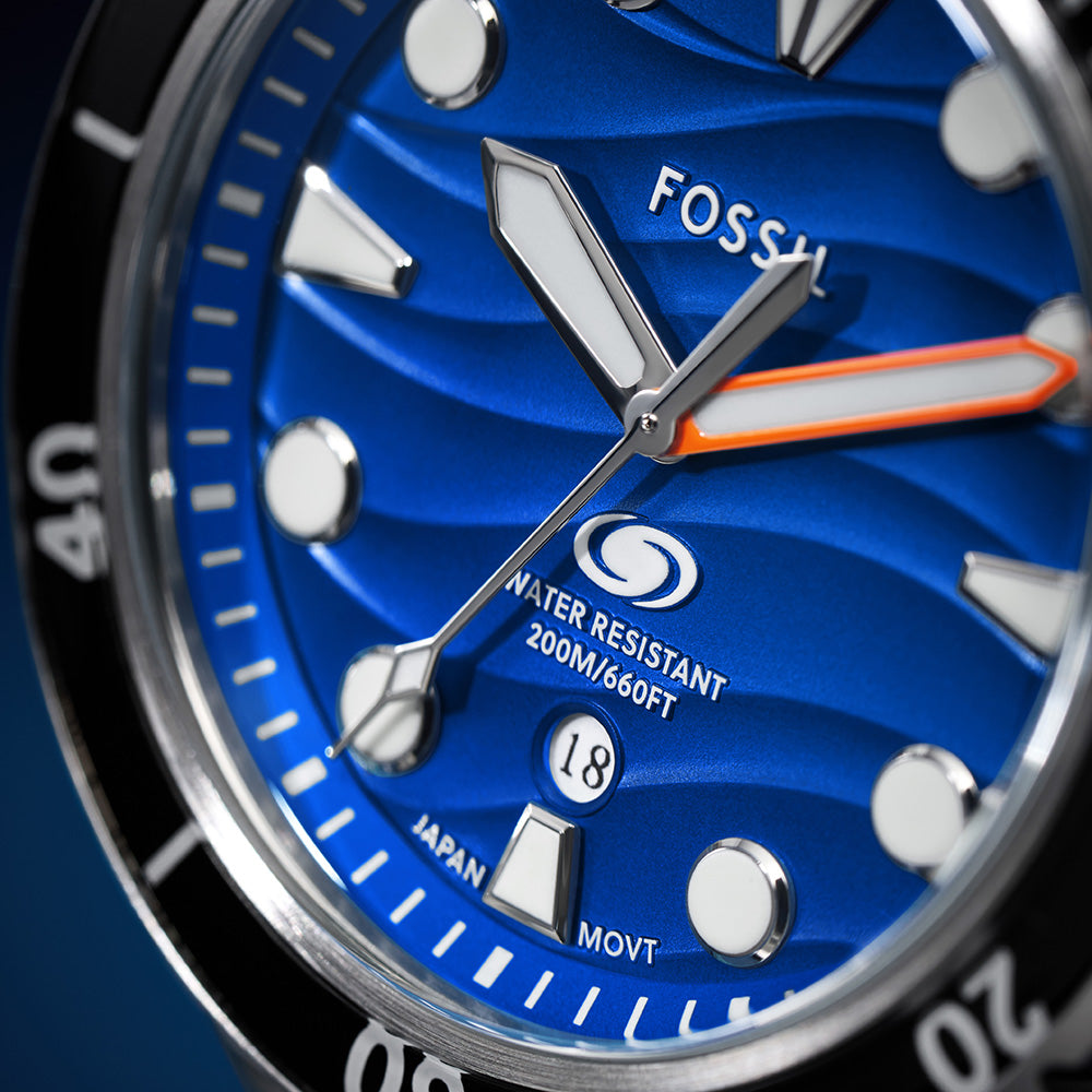 Fossil Breaker FS6064 Men's Stainless Steel Watch - Waterproof, Durable & Stylish for Everyday Wear, Business & Outdoor Activities