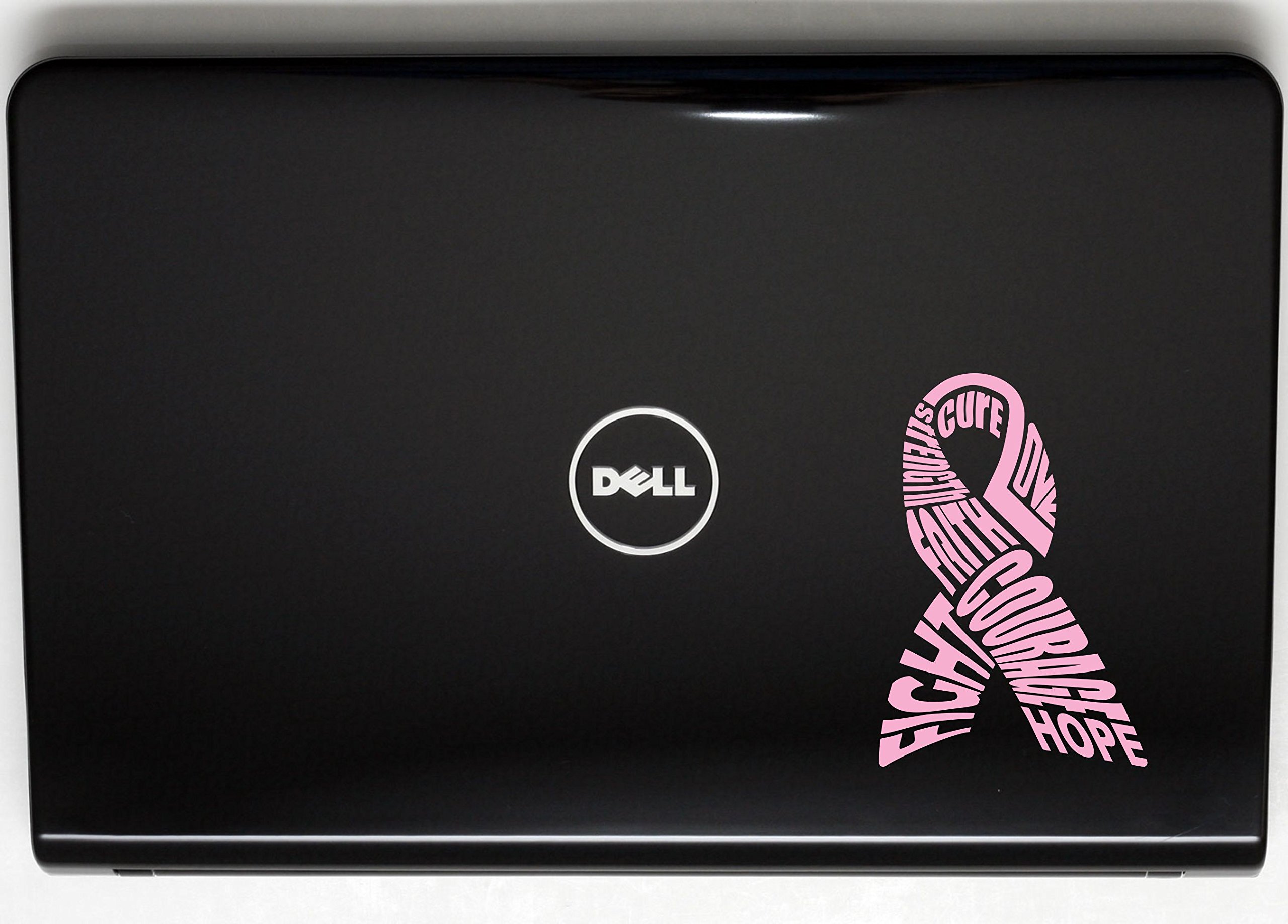 Pink Breast Cancer Awareness Ribbon Vinyl Decal - 3.75