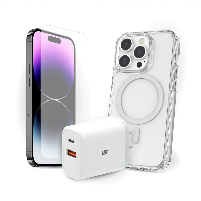 LBT Tuff8 Accessory Bundle for iPhone 15 Pro Max - Premium Phone Case with Screen Protector & Stylus - Perfect for Outdoor Adventures, Travel & Daily Protection