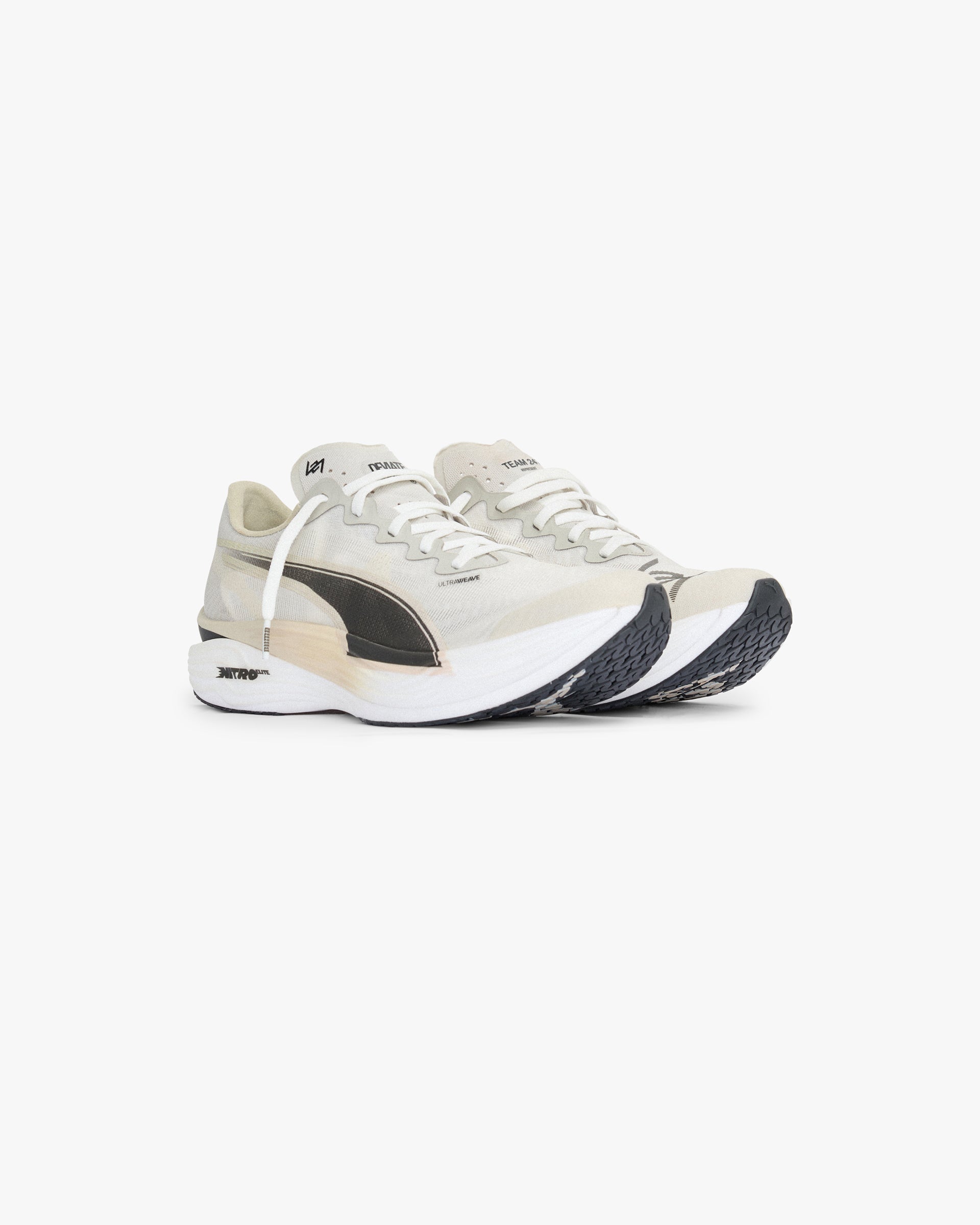 Puma Deviate Nitro 3 Elite Men's Running Shoes - Desert Dust Color | Lightweight Cushioned for Marathon & Road Racing | Perfect for Training, Jogging & Long-Distance Running