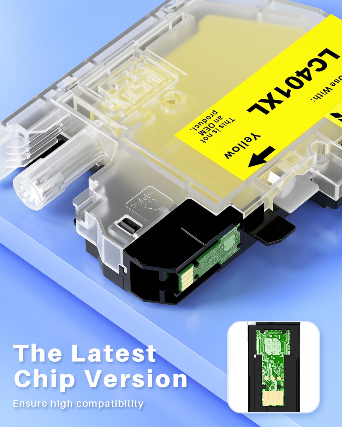 Brother LC401XL Ink Cartridges 4-Pack - High Yield Compatible Replacement for MFC-J1010DW, J1012DW, J1170DW Printers - Home & Office Use