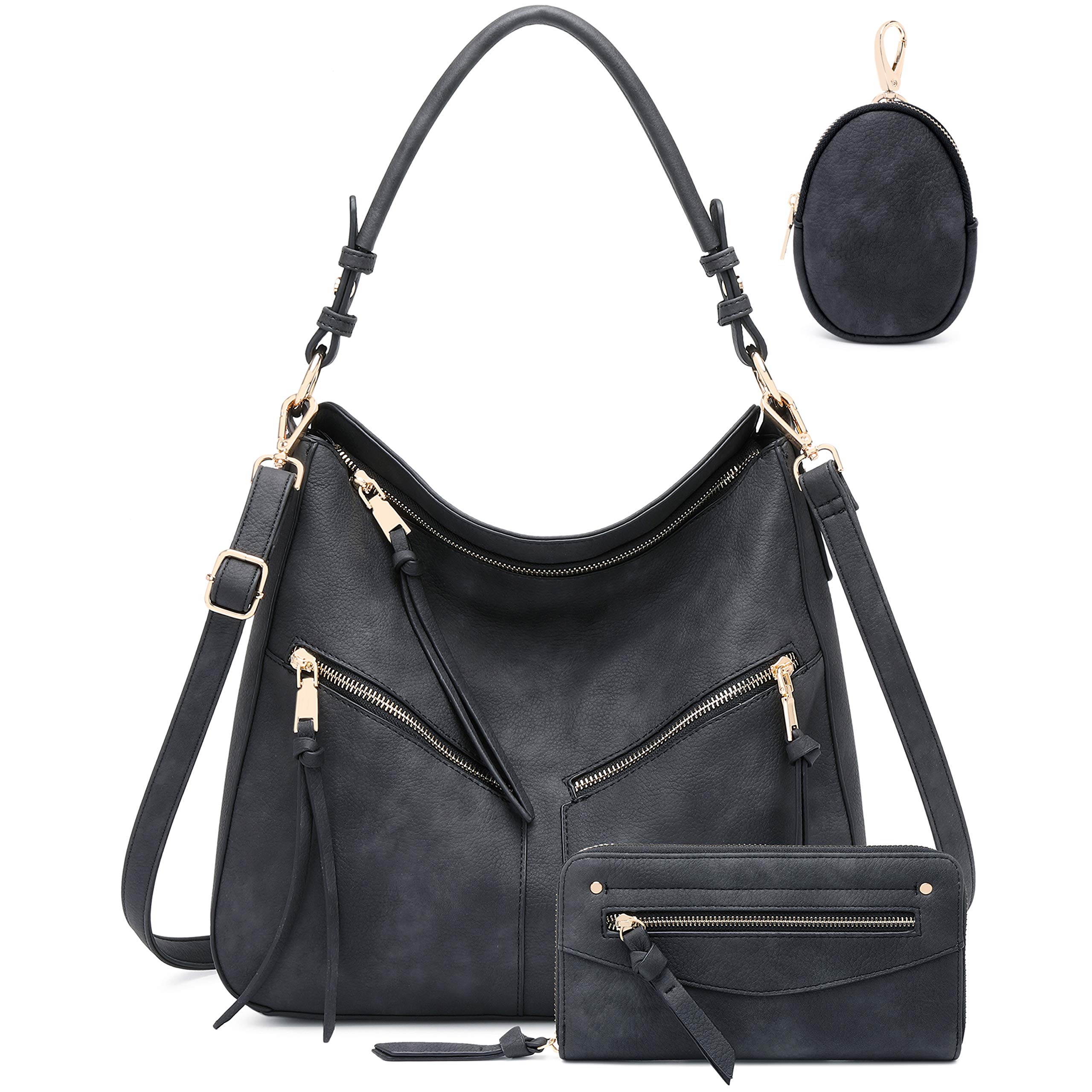 Stylish Hobo Bags for Women - Faux Leather Boho Shoulder Bag & Crossbody Purse - Fashionable Handbags for Everyday Use, Work, and Travel