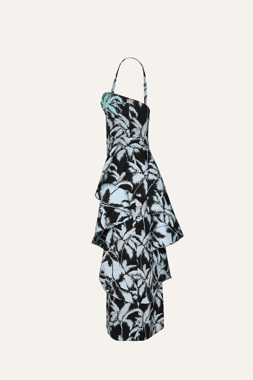 Threaded Palms Dress - Floral Print Summer Maxi Dress for Women | Beach Vacation, Boho Chic Outfit, Casual Wear