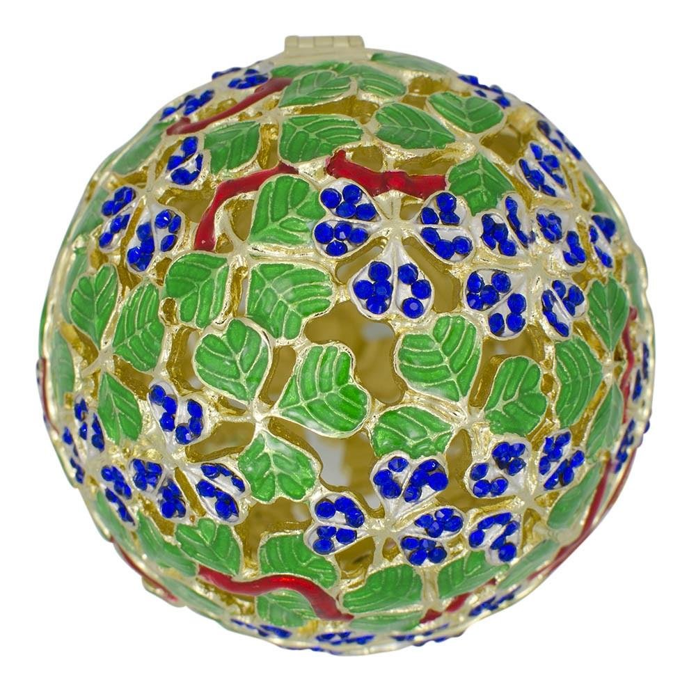 BestPysanky 1902 Clover Leaf Royal Imperial Easter Egg - Hand-Painted Ukrainian Artisan Decor for Easter, Home Display & Gift Giving