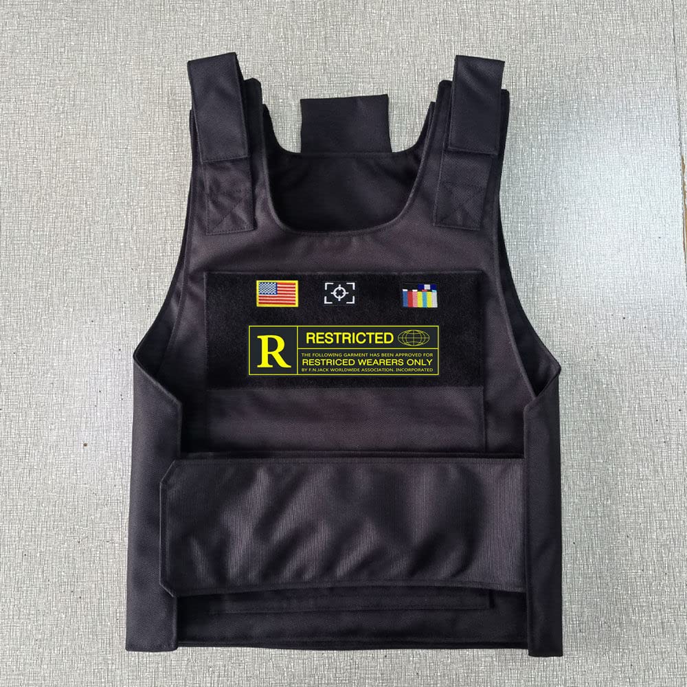 Tactical Molle Vest with Custom Patches - Durable Military Vest for Airsoft, Hunting, Outdoor Adventures & Survival Gear | Perfect for Tactical Training, Paintball, Camping & Hiking