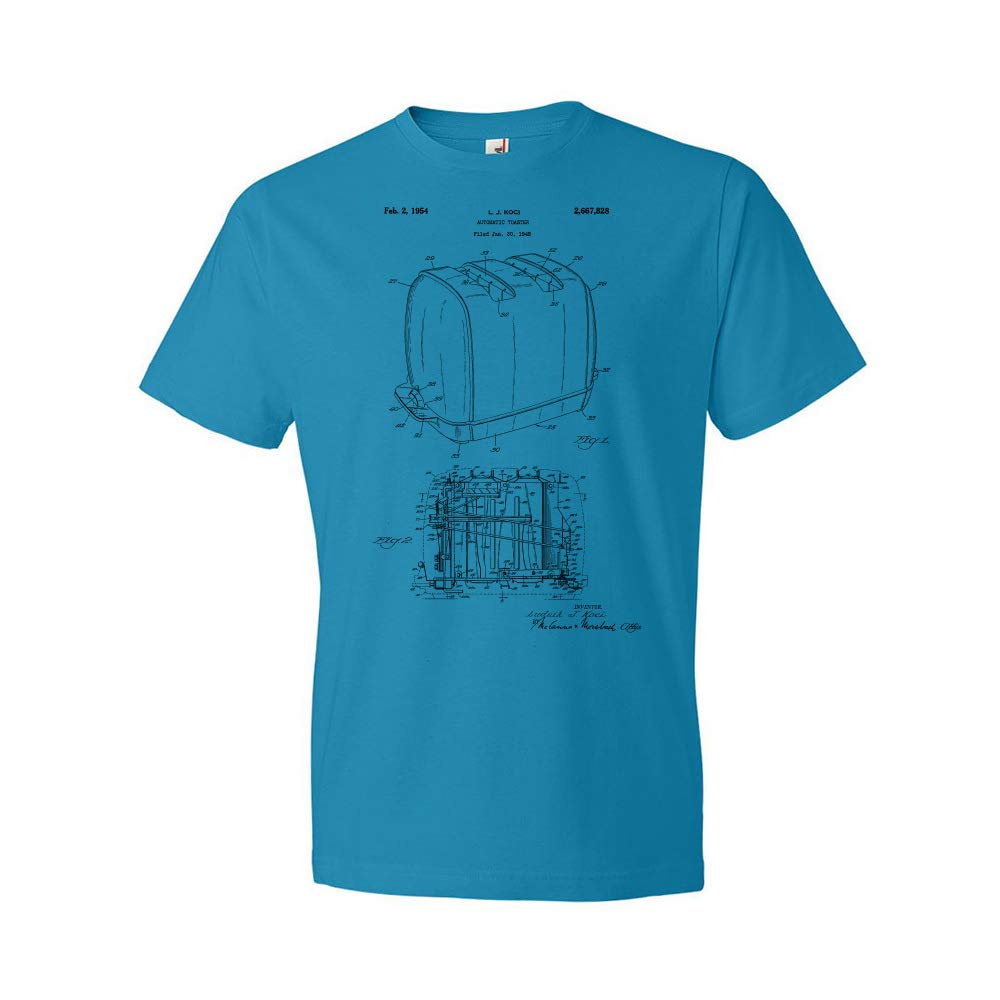 Radiant Control Toaster Patent Graphic T-Shirt - Vintage Kitchen Apparel, Unique Cooking Enthusiast Gift, Blueprint Design Restaurant Tee, Perfect Chef Present for Cooking Lovers - Ideal for Kitchen Staff, Home Cooks & Foodie Fashion
