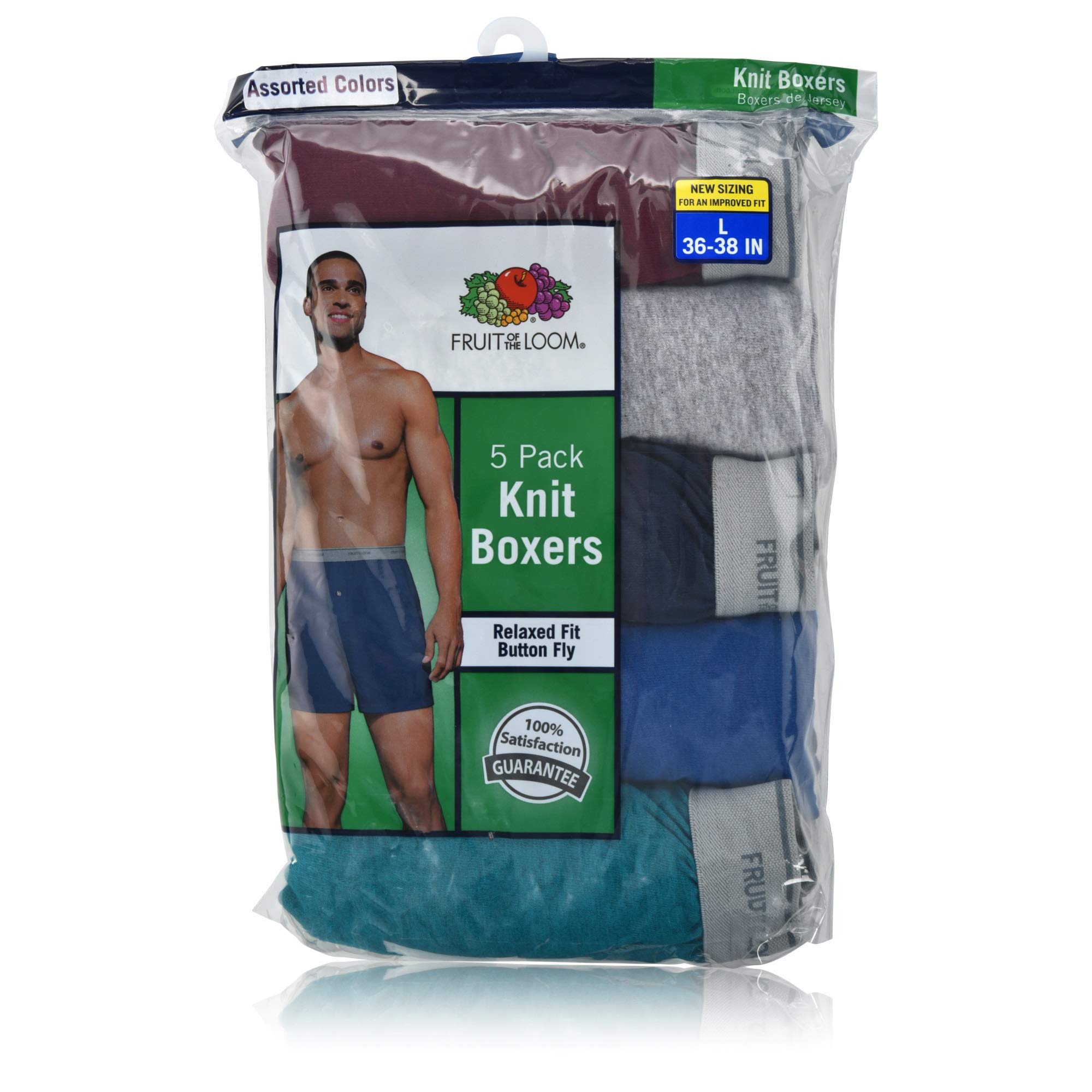 Fruit of the Loom Men's Soft Stretch-Knit Boxer Briefs Multipack - 3/5 Pack Comfortable Underwear for Everyday Wear, Workout & Sleep