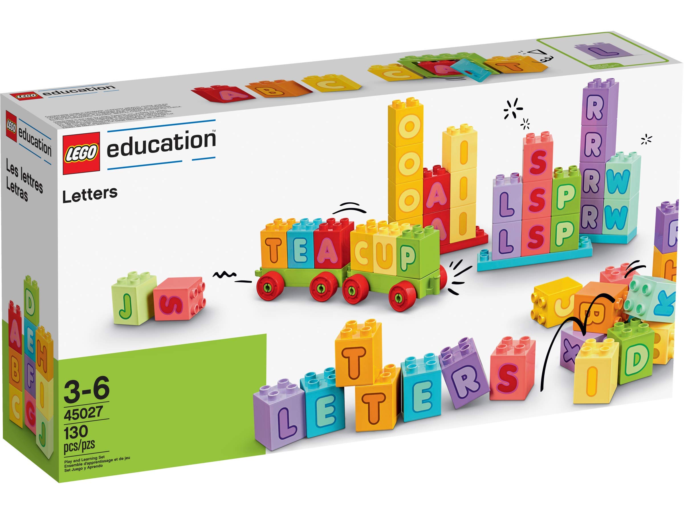 LEGO Alphabet Letters Building Blocks - Educational Toy for Kids, Creative Learning & Spelling Games - Perfect for Classrooms, Homeschooling & Playtime Fun