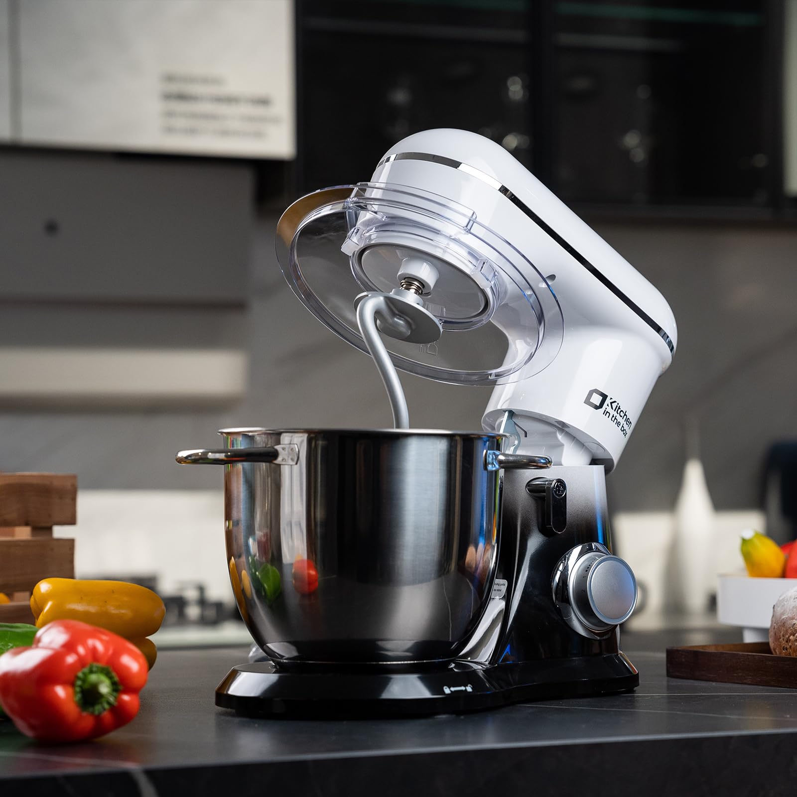 5QT Stand Mixer with 4.5QT Bowls - Electric Kitchen Mixer for Baking & Cooking (Gradient Black)