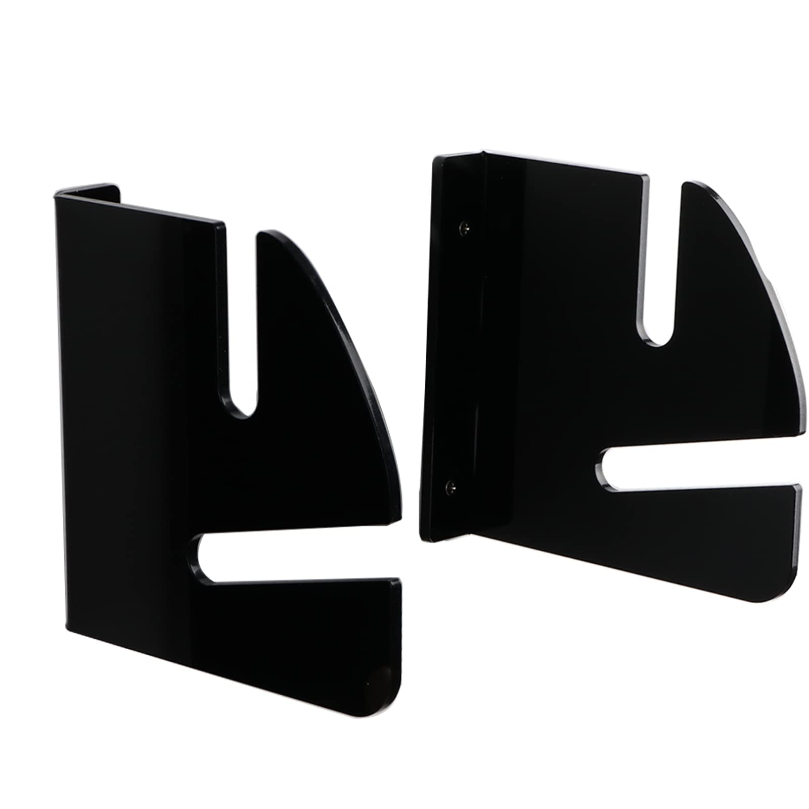 Double Layer Skateboard Wall Mount Rack - Black Storage & Display for Home or Shop