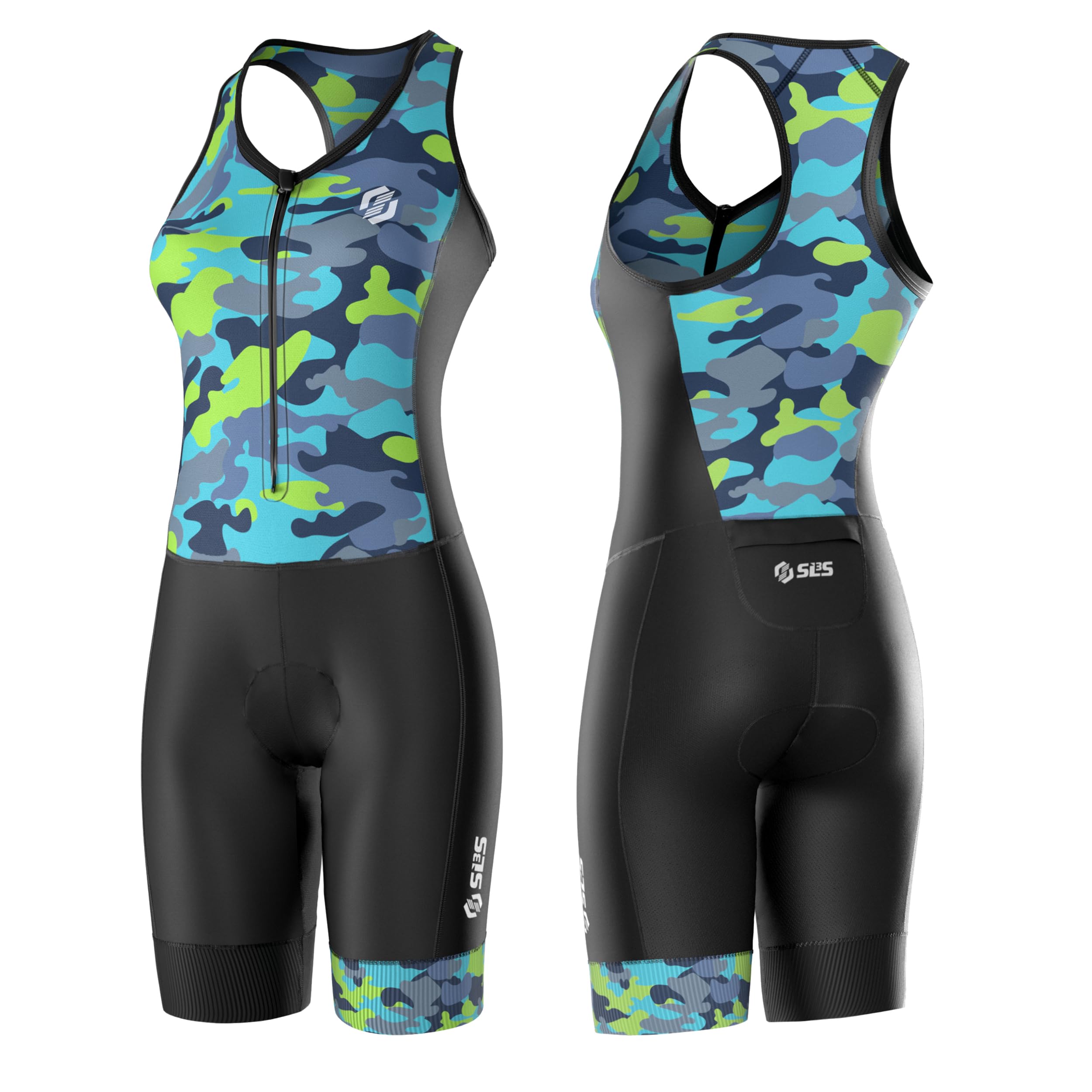 Women's Premium One-Piece Triathlon Suit - High-Performance Tri Suit for Professional Athletes - No Shelf Bra Design - Ideal for Swimming, Cycling & Running Competitions