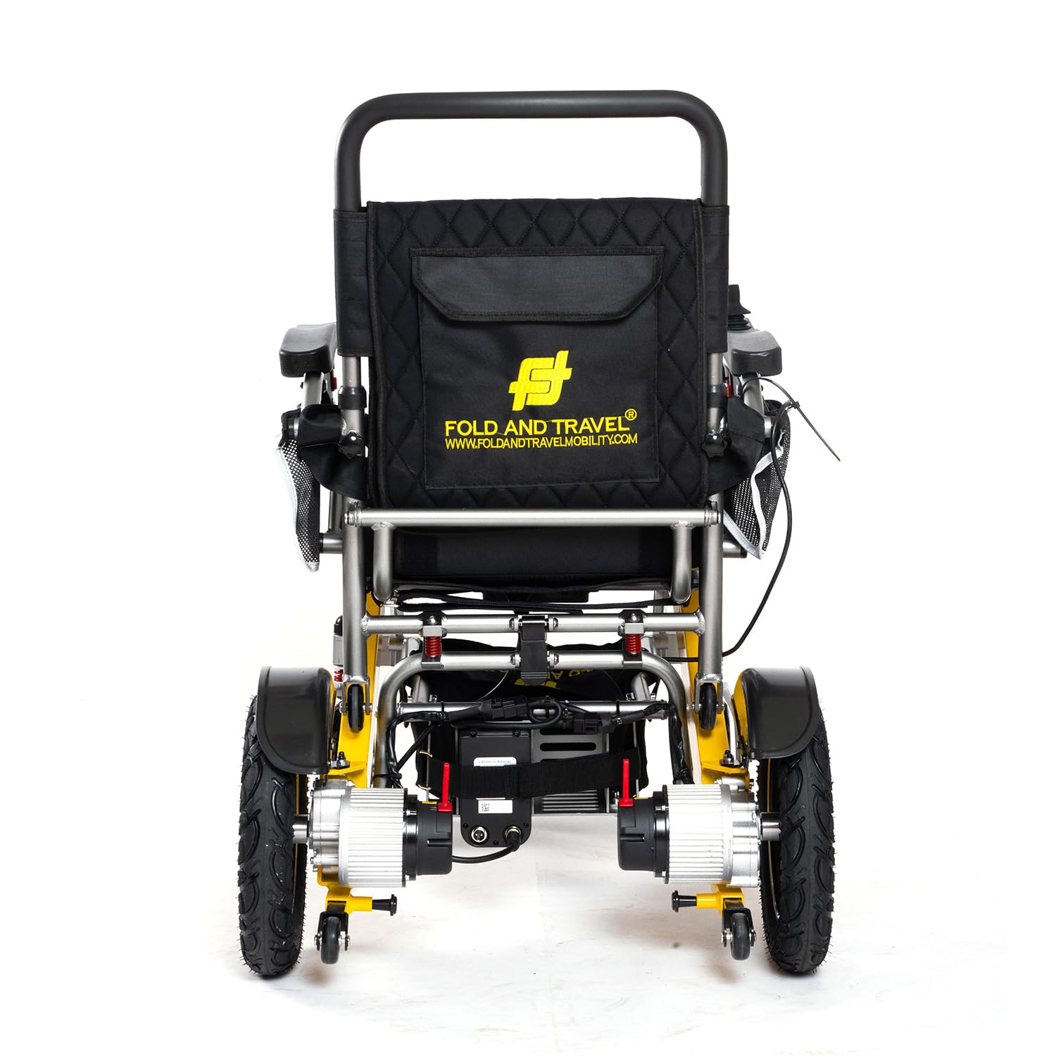 Lightweight Foldable Electric Wheelchair for Adults - Long Range Mobility Scooter with 2 Batteries & Black Seat | Indoor/Outdoor Use, Travel, Senior Mobility Aid
