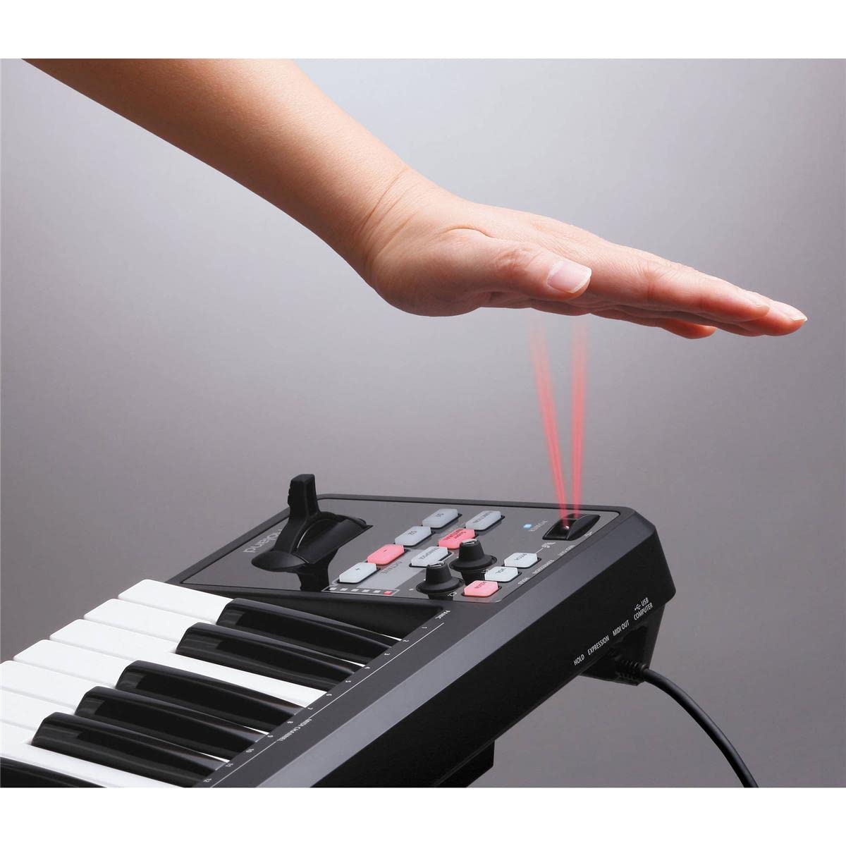 Roland A-49 49-Key MIDI Keyboard Controller - Lightweight, Portable & USB-Powered for Music Production, Studio Recording & Live Performance (Black)