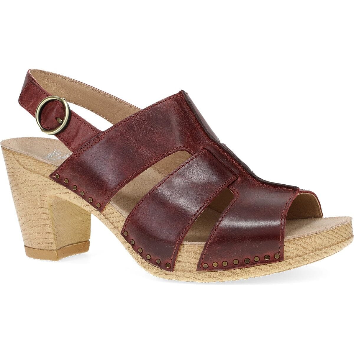 Dankso Tatiana 3116641400 Women's Professional Clogs - Tan Black Wine | Slip-Resistant & Comfortable for Nurses, Chefs & Healthcare Workers