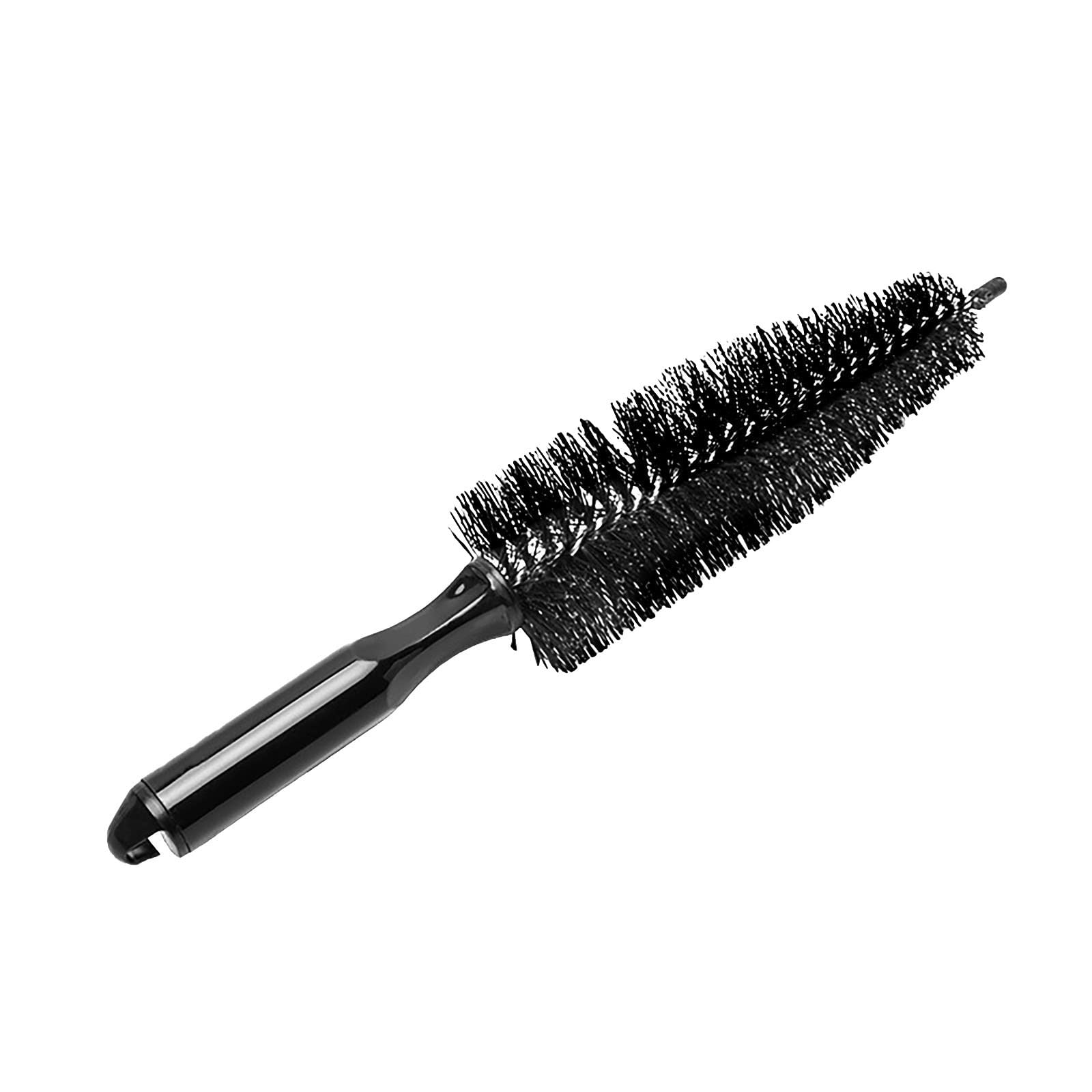 Mguotp Wheel Brush for Car Cleaning - Long Soft Bristles Wheel and Rim Detail Brush, Multi-Purpose Tire Brush for Interior Detailing - Perfect for Car Enthusiasts and Professional Detailing Kits (One Size)