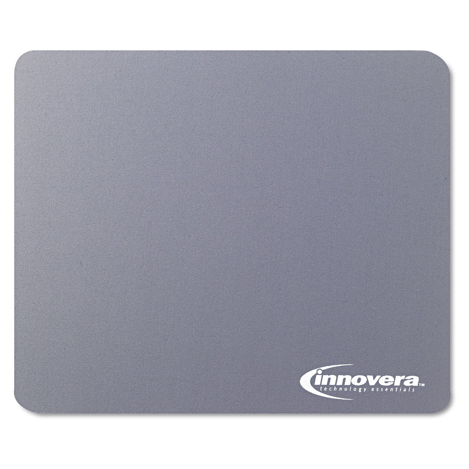 Innovera Natural Rubber Mouse Pad - Non-Slip Gray Desk Mat for Office & Gaming (IVR52449) | Ergonomic Wrist Support for Computer Work & PC Gaming