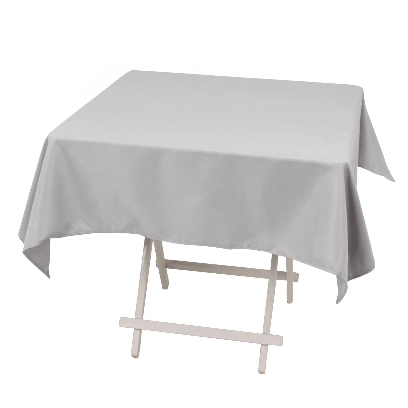 54x54 Inch Premium Square Polyester Tablecloth - Wrinkle & Stain Resistant - Perfect for Dining Tables, Parties, Weddings & Events