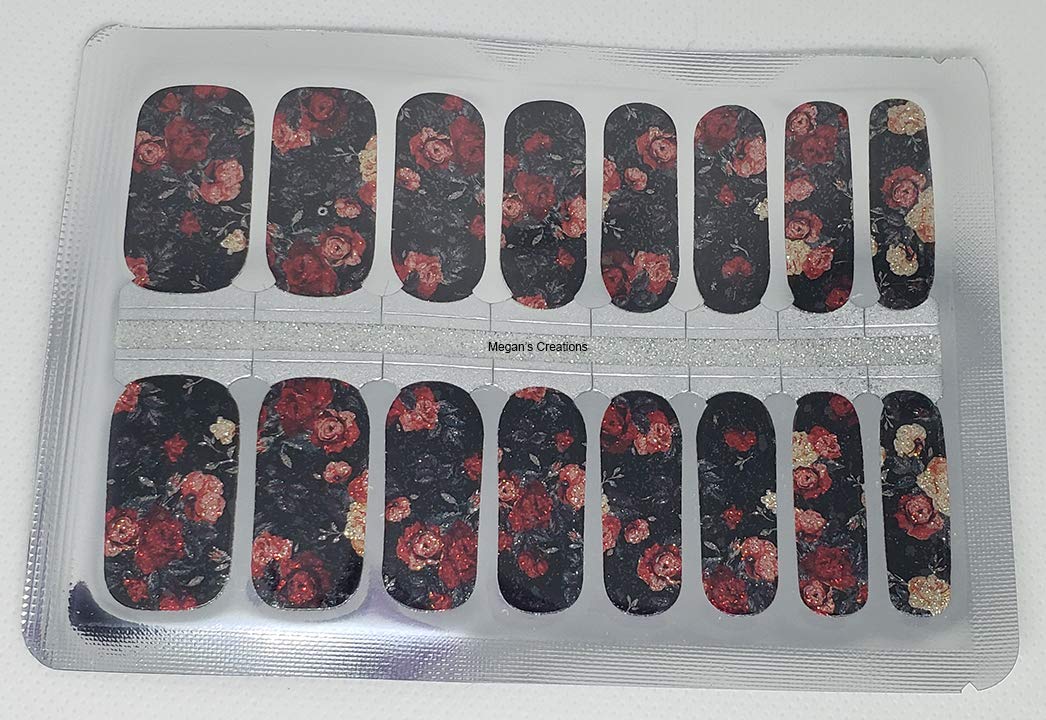 Yellow Roses Nail Polish Strips - Floral Nail Wraps for Women | Perfect for Spring, Summer, Wedding & Party Nail Art