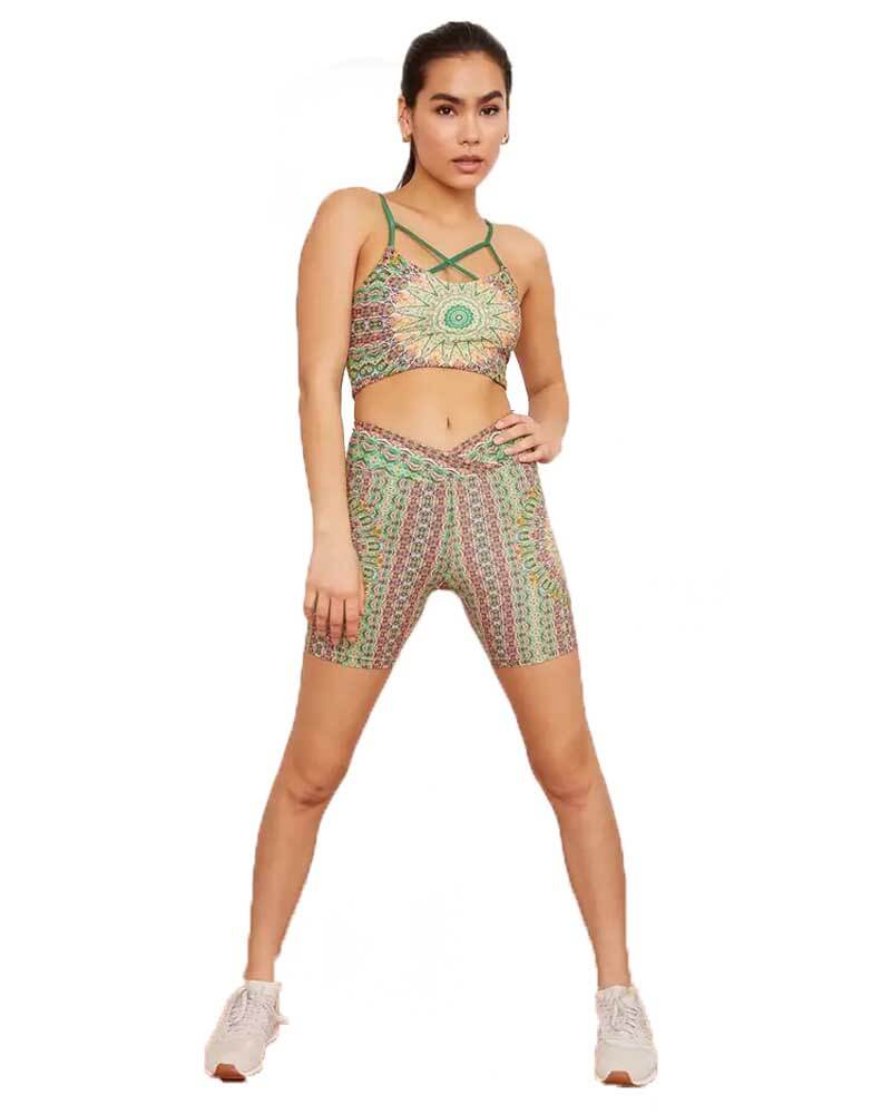 Fauna Midi Bike Shorts for Women - High Waist Cycling Shorts with Pockets, Breathable & Moisture Wicking - Perfect for Cycling, Gym, Running & Yoga Workouts