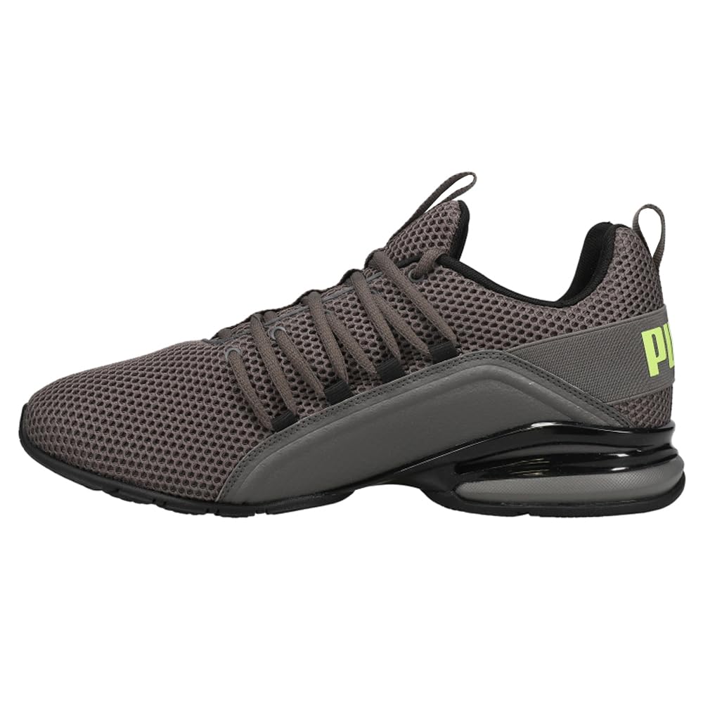 PUMA Men's Axelion LS Training Sneakers - Lightweight Running Shoes for Gym & Workouts - Grey - Size 7.5 M - Perfect for Jogging, Cross Training & Casual Wear