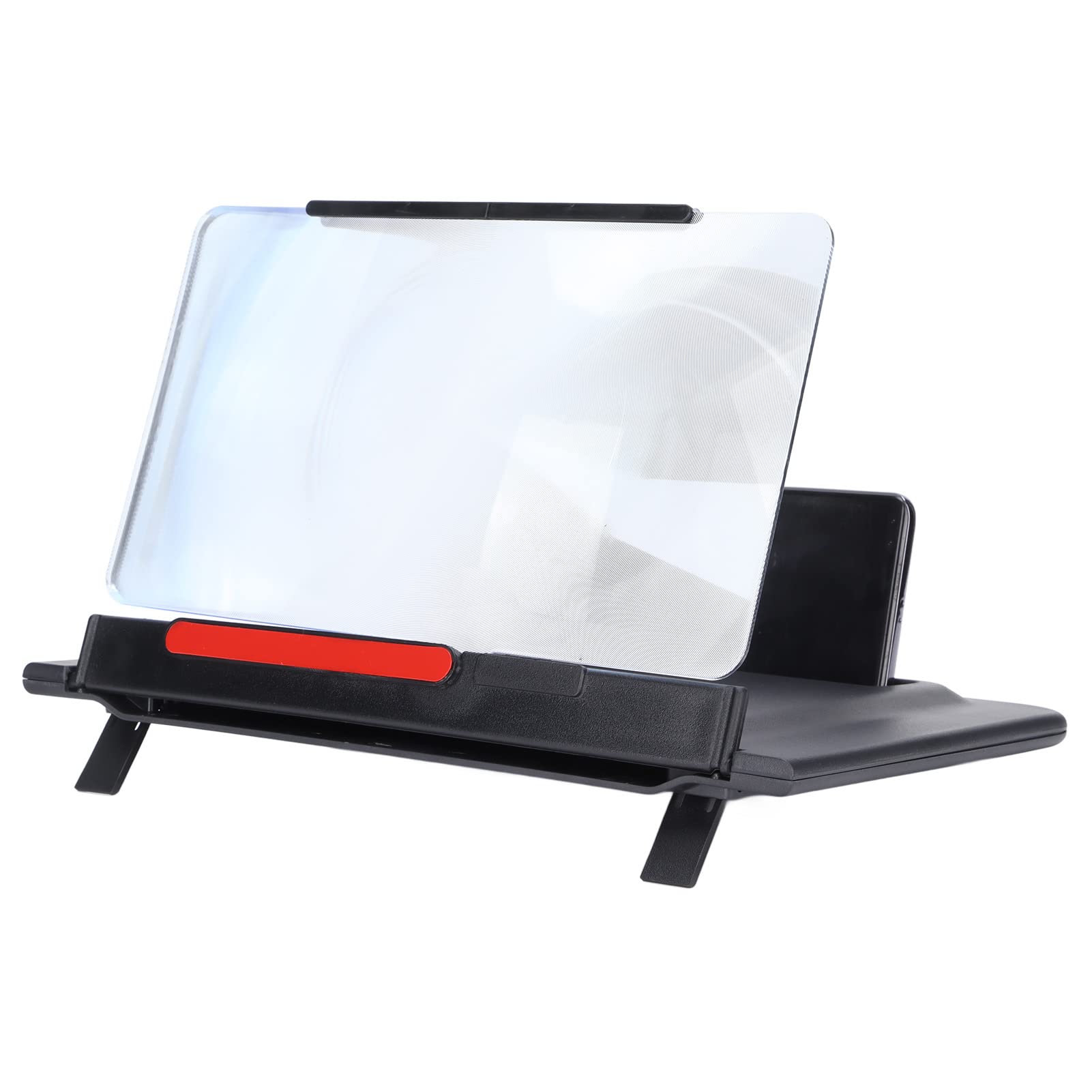 3D HD 12 Inch Foldable Phone Screen Amplifier - Horizontal & Vertical Screen Magnifier with Stand for Movies, Videos & Games | Perfect for Home Entertainment & Travel