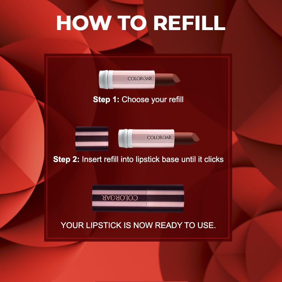 Colorbar Take Me As I Am Vegan Matte Refill Lipstick - [008] Long Lasting, Cruelty Free Makeup for Everyday Wear & Special Occasions