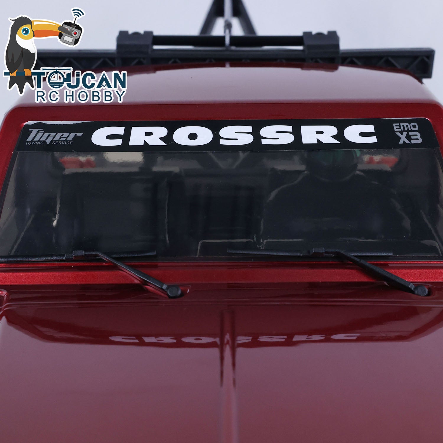 CrossRC EMO X3 1/8 Scale 4WD RC Towing Rescue Truck - 4x4 Remote Control Crawler with LED Light System & 2-Speed Transmission - Off-Road Adventure & Emergency Simulation Vehicle