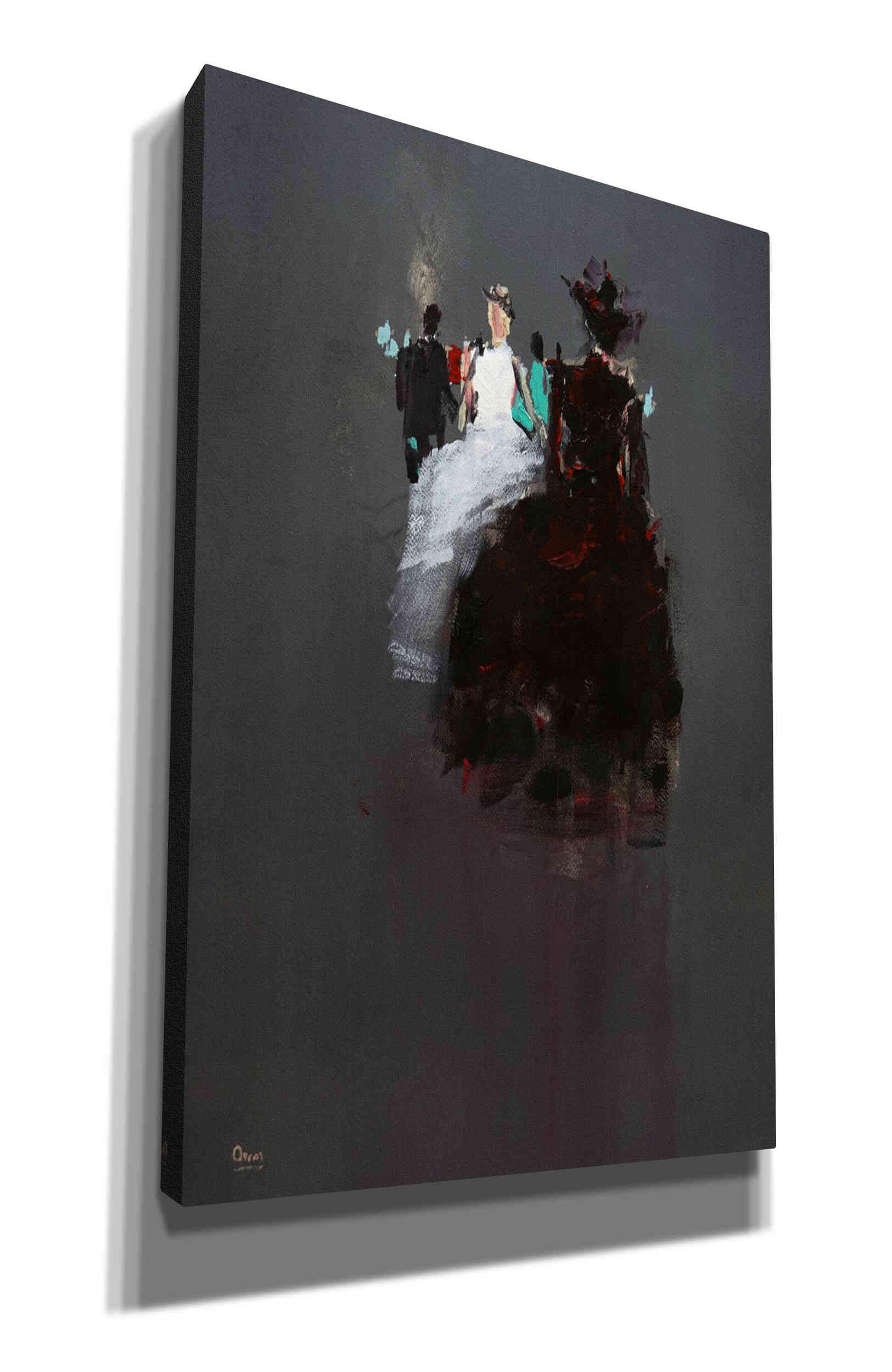 Oscar Alvarez Pardo 'Gathering' Canvas Wall Art - 26x40 Inch Modern Abstract Painting for Living Room, Bedroom & Office Decor