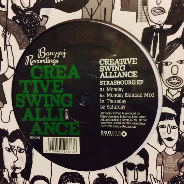 Creative Swing Alliance Strasbourg EP 12 BON006 Bonzzaj Recordings - Vintage Jazz Vinyl Record for Collectors & Music Lovers - Perfect for Home Listening, DJ Sets & Retro Music Nights