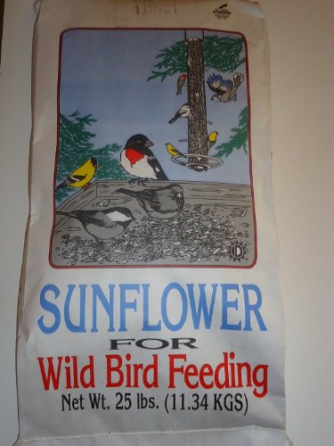 Premium Black Oil Sunflower Seeds - Whole, Non-GMO, 25 lb Bulk Bag for Bird Feeding, Wildlife Attraction & Backyard Gardening