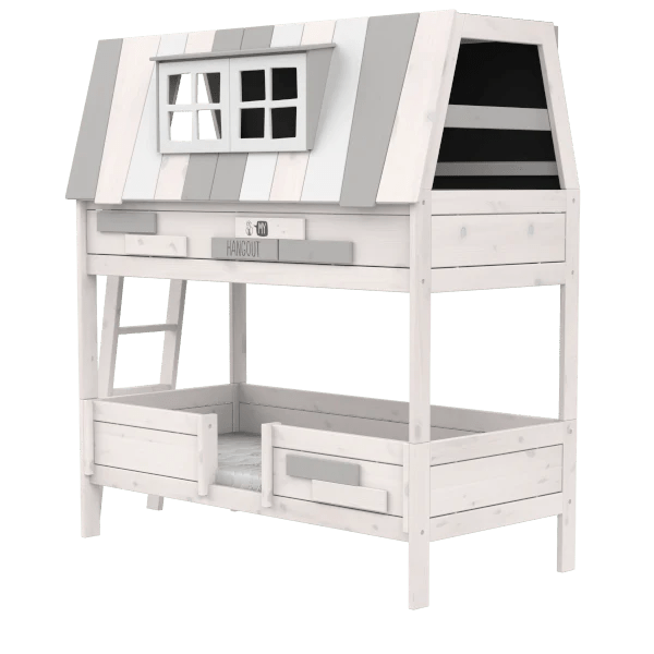 90x200 cm Bunk Bed for Kids & Teens - My Hangout - Perfect for Small Bedrooms, Dorms & Sleepovers