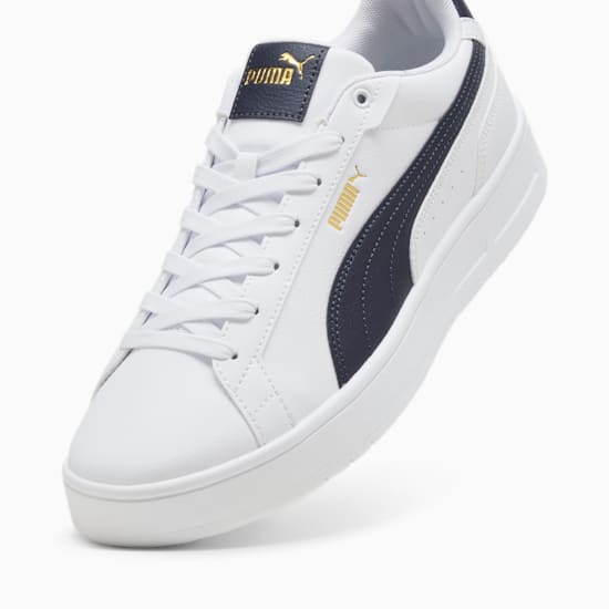 PUMA Men's Court Classico Sneakers - White/Black - Classic Low-Top Tennis Shoes for Men | Comfortable & Stylish for Casual Wear, Gym, and Everyday Use