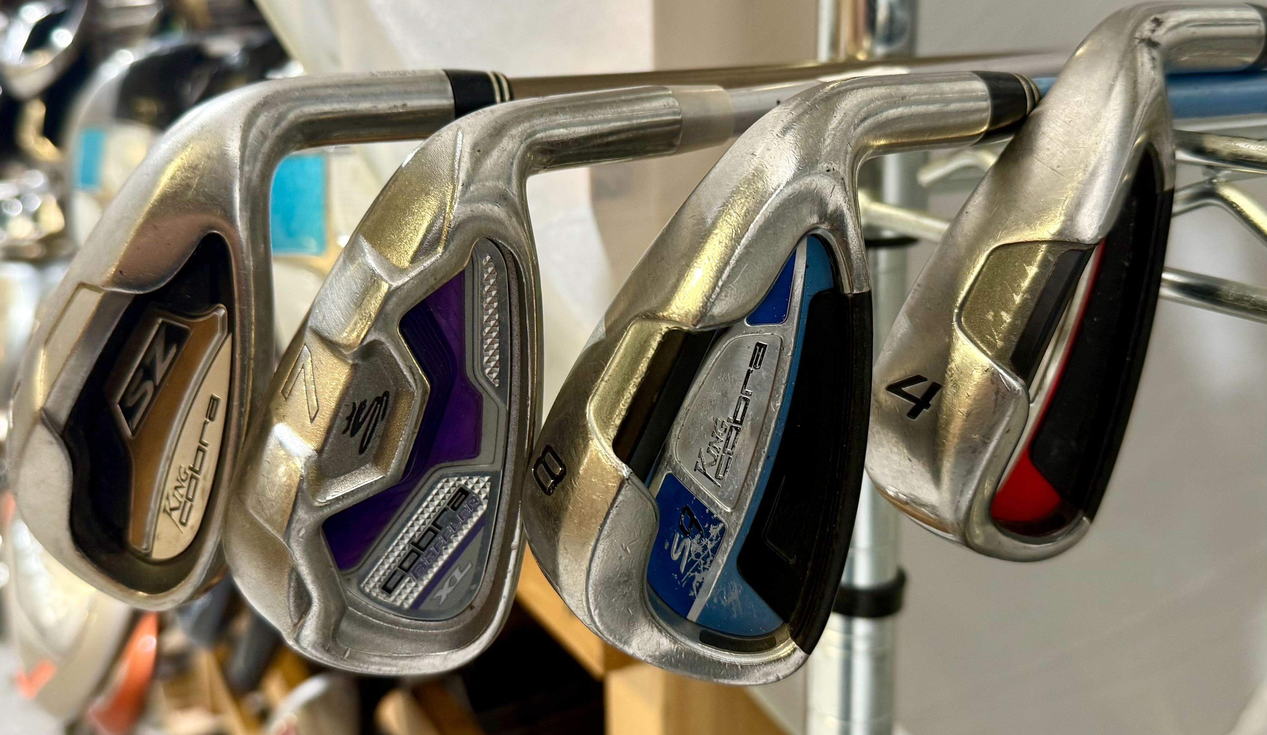 50 Assorted Cobra & TaylorMade Golf Irons & Wedges Set - Premium Quality for Men & Women - Perfect for Driving Range, Practice & Course Play