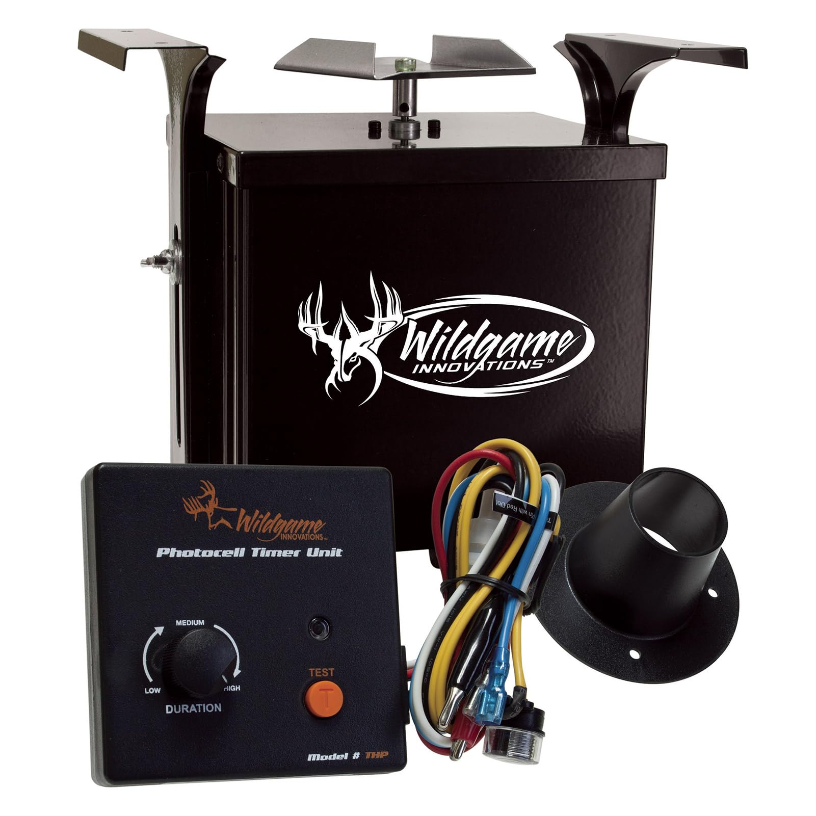 WILDGAME INNOVATIONS Trophy Hunter 6V Photocell Feeder Kit - Weatherproof Power Control Unit with Dawn/Dusk Timer for Deer Hunting & Wildlife Feeding | Perfect for Hunting Season & Outdoor Wildlife Management