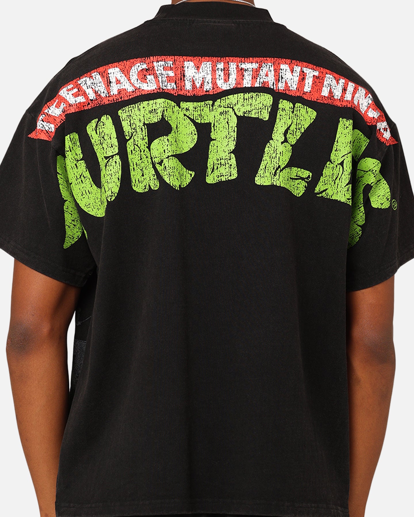 American Thrift X Teenage Mutant Ninja Turtles Shredder Colossal Graphic T-Shirt - Black Wash Vintage Style | TMNT Fan Merch, Casual Wear & Cosplay