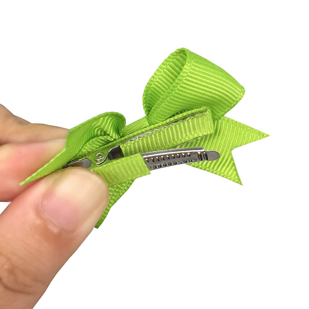 40Pcs Baby Hair Bows - 2 Inch Tiny Grosgrain Ribbon Bows with Alligator Clips for Girls, Toddlers, Kids & Teens | Perfect for Birthday Parties, School, Holidays & Everyday Hair Accessories