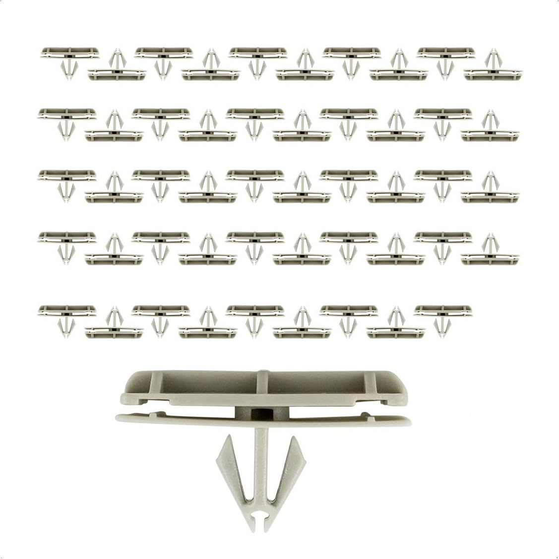 50-Pack Jeep Fender Clips & Flare Clips - Compatible with Wrangler JK, JL, Liberty, Gladiator & Dodge Nitro - Replaces OEM #55157055-AA, 55157065-AA, 68039280-AA - Perfect for Off-Roading & Vehicle Maintenance