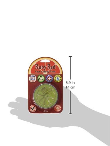 Ruby Red & UV Light Green Face Paint - 18 ML | Professional Water-Based Makeup for Halloween, Cosplay & Body Art | Safe for Kids & Adults