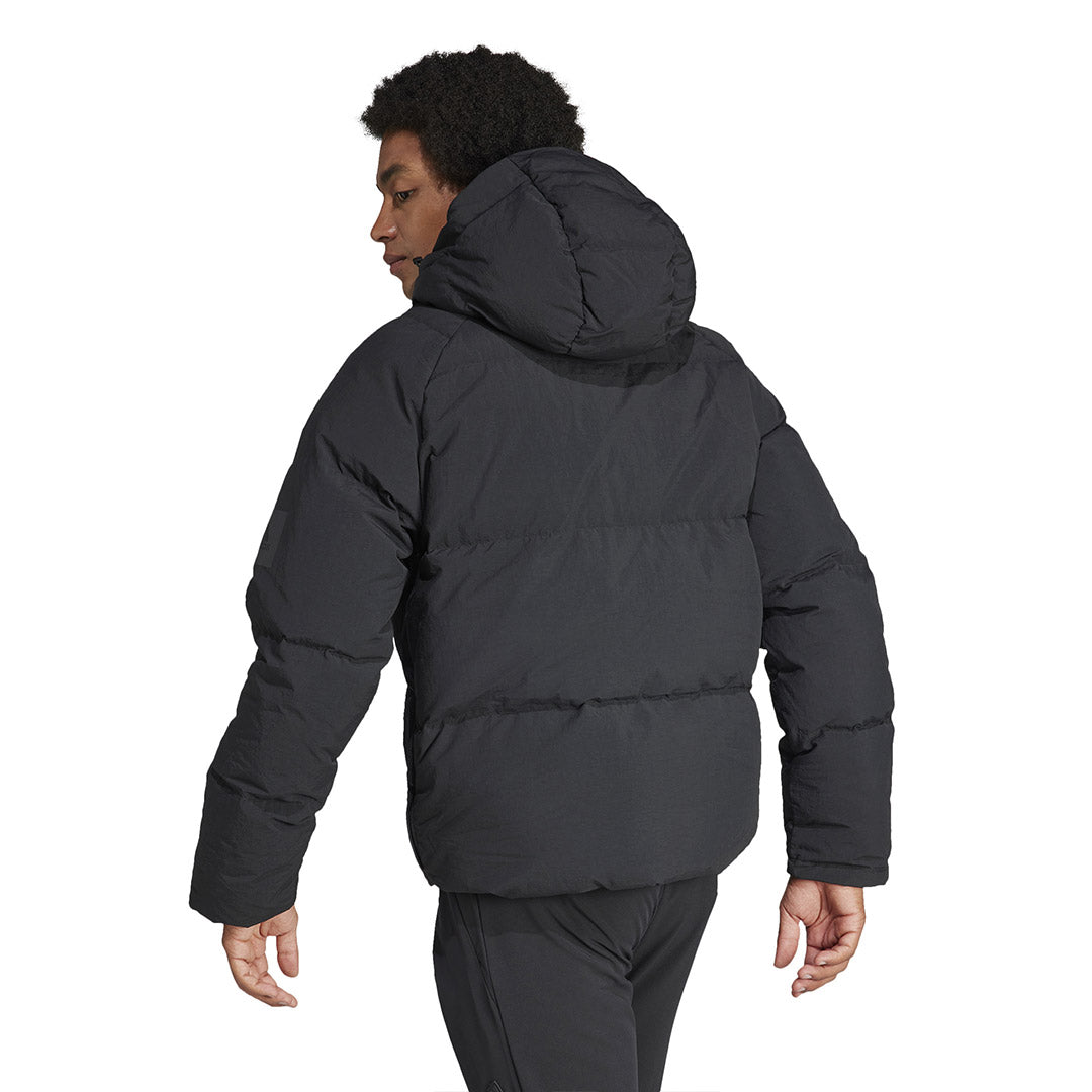adidas Men's Big Baffle Jacket (IK3156) - Lightweight Puffer Coat for Winter, Running & Outdoor Activities