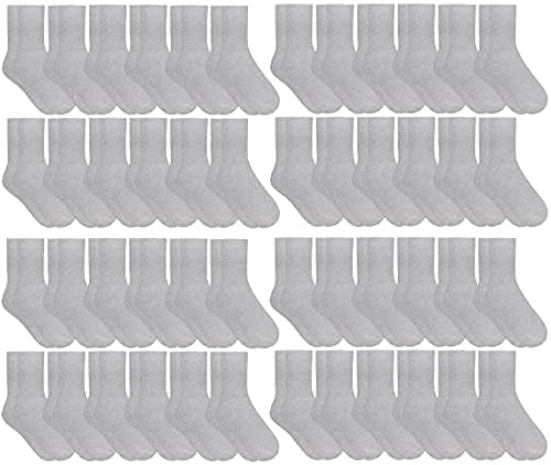 60 Pairs Kids Socks Bulk Wholesale - Cotton Sport Socks for Boys & Girls, Unisex Crew/Ankle/Tube Socks - Perfect for School, Sports & Daily Wear