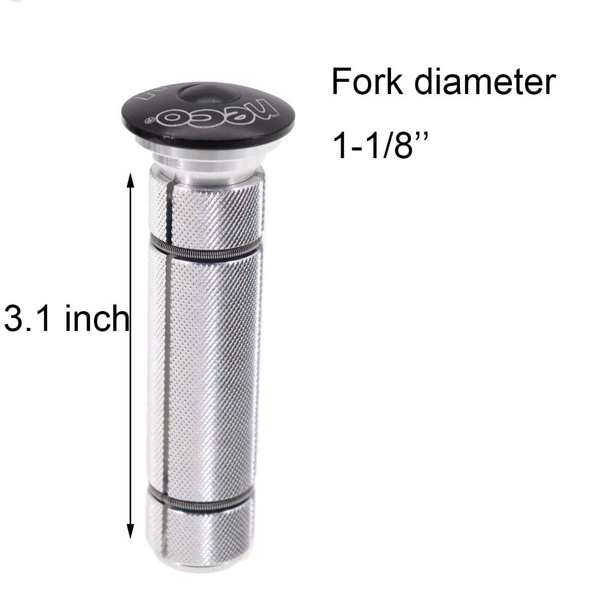 Neco Carbon Fiber Headset Expander Top Cap - Star Nut Plug Bolt for Bike Stems, Long Large Size | Perfect for MTB, Road Bikes & BMX Upgrades