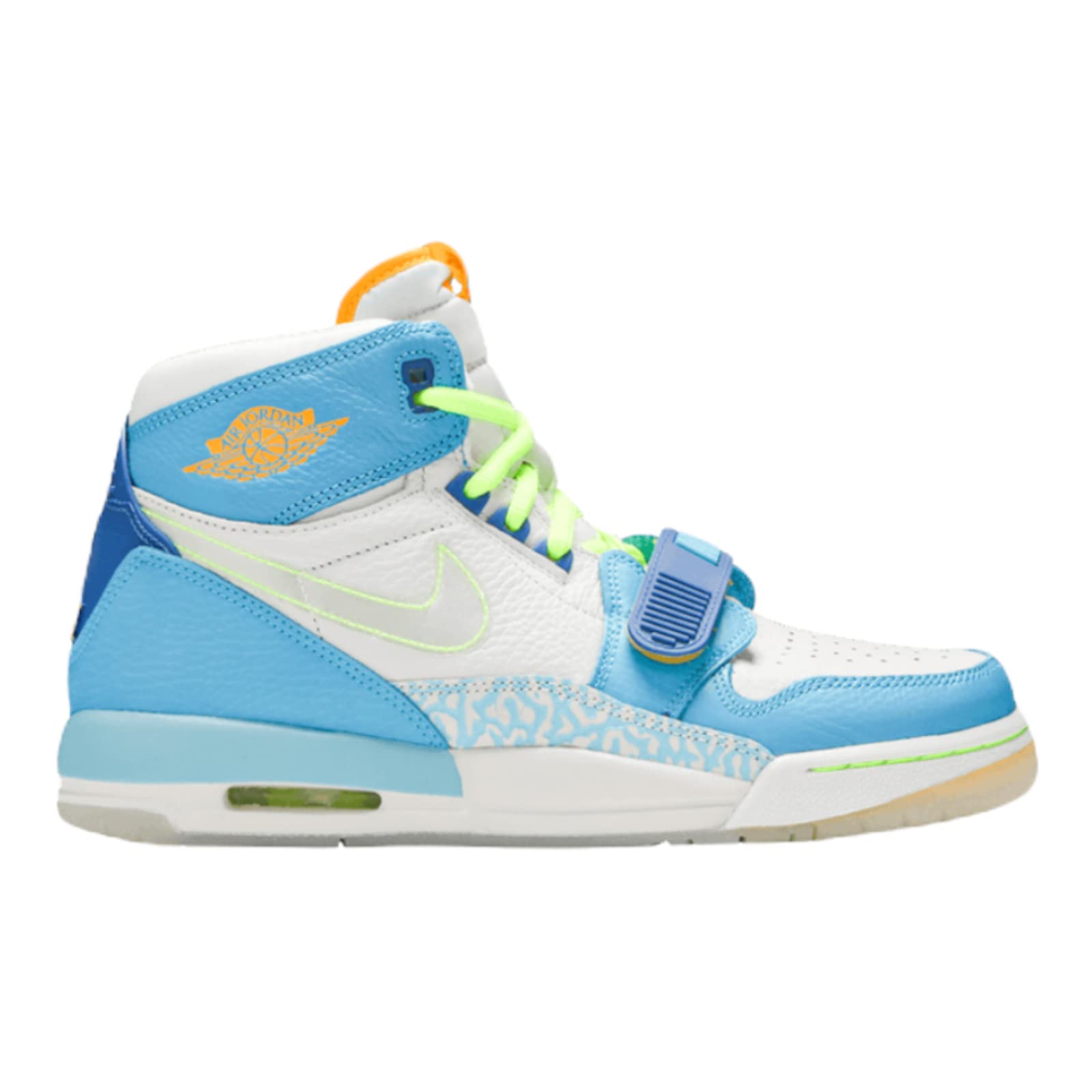 Jordan 312 Legacy Grade School (Big Kids) Basketball Shoes - Blue/White/Teal CI4446-400 - Perfect for School, Sports & Casual Wear