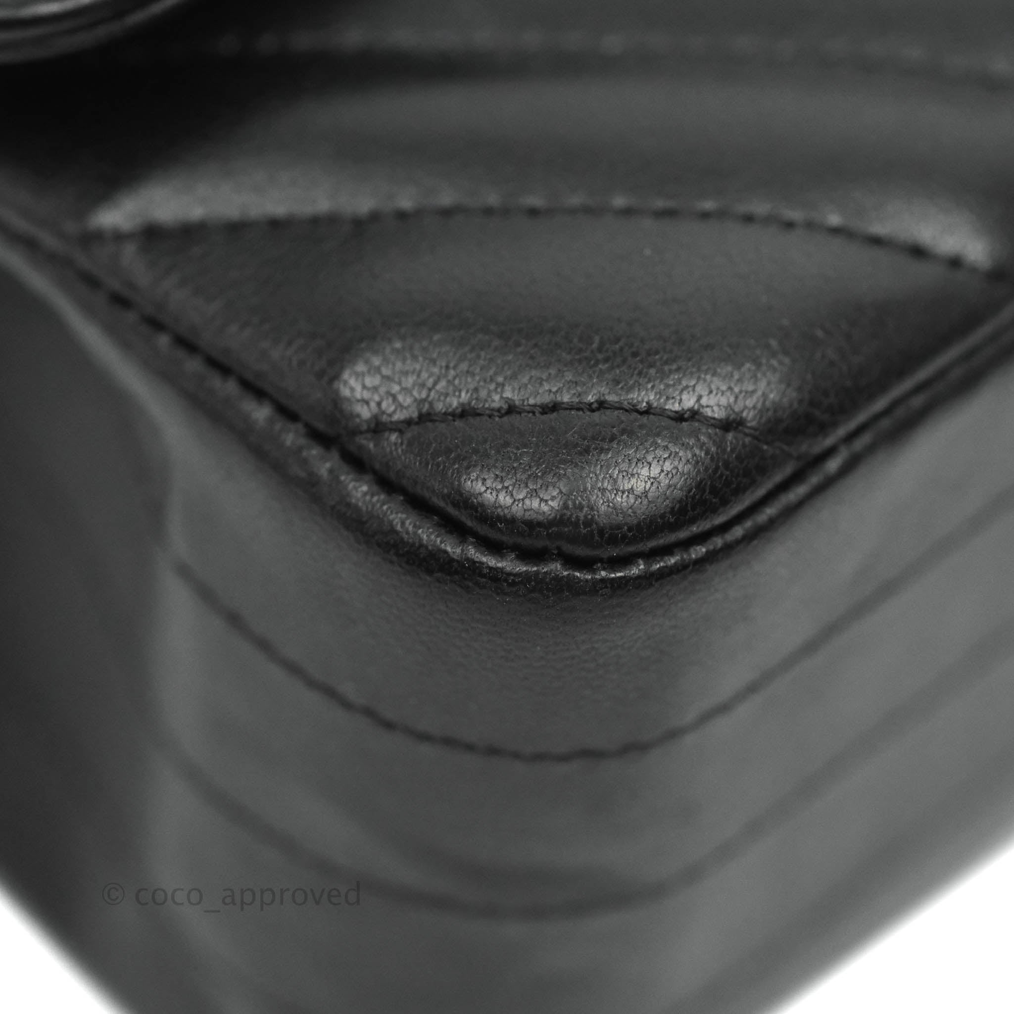 Chanel Chevron Mini Rectangular Flap Bag in Black Lambskin Leather with Gold Hardware - Luxury Crossbody Purse for Women, Perfect for Evening Events & Date Nights