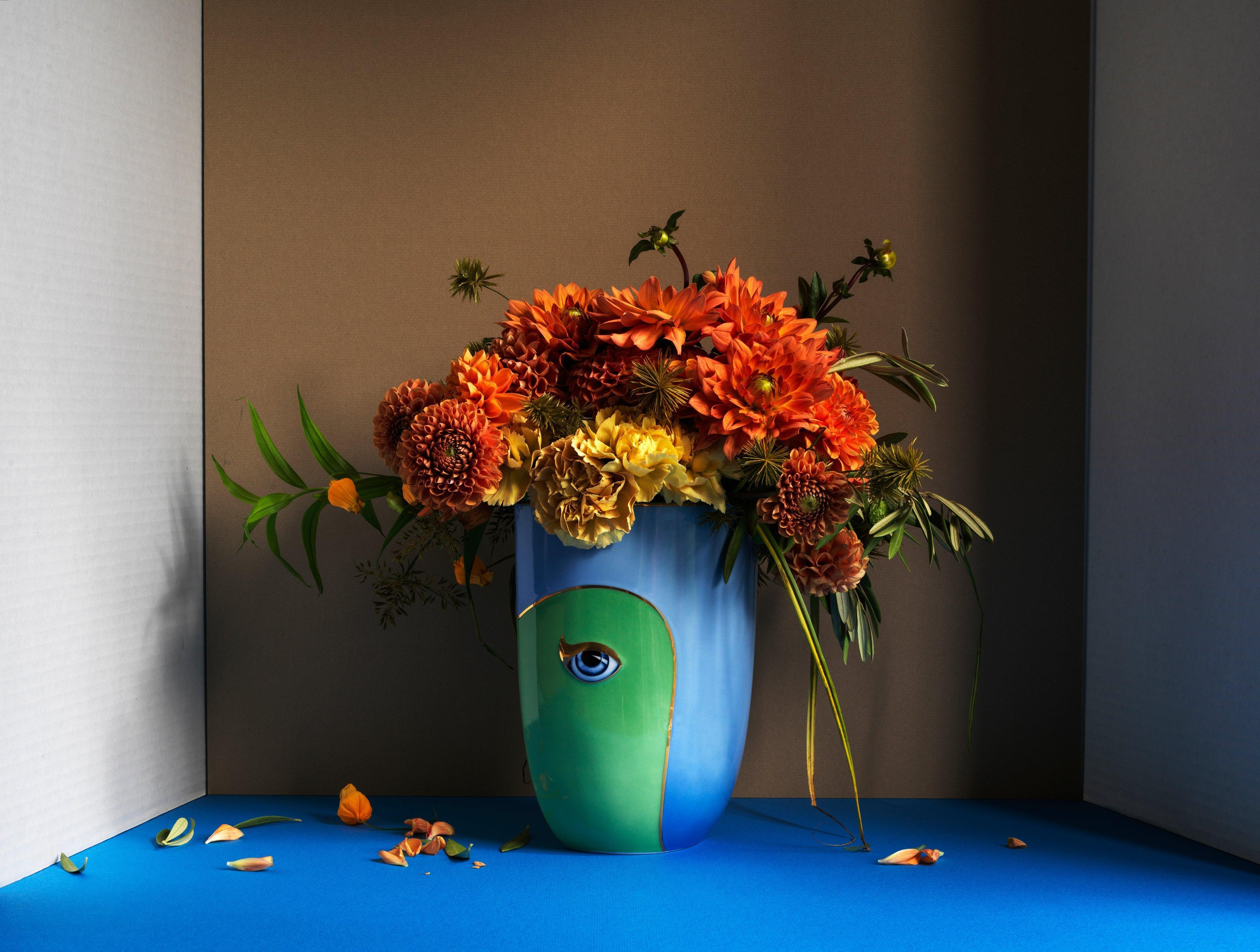 Lito Vase - Modern Ceramic Flower Vase for Home Decor, Wedding Centerpieces & Office Desk Decorations